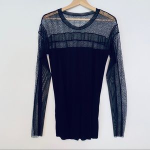 DKNY Long Sleeve Lace Top